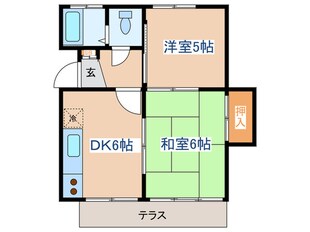 コ－ポ檜の物件間取画像